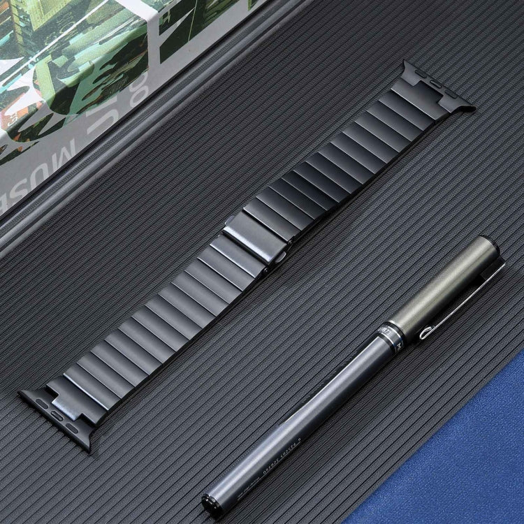 Flat Buckle Stainless Steel Watch Band, For Apple Watch SE 2023 44mm, For Apple Watch Ultra 49mm, For Apple Watch SE 2023 40mm, For Apple Watch Ultra 2 49mm, For Apple Watch Series 9 45mm, For Apple Watch SE 2022 40mm, For Apple Watch SE 2022 44mm     ...