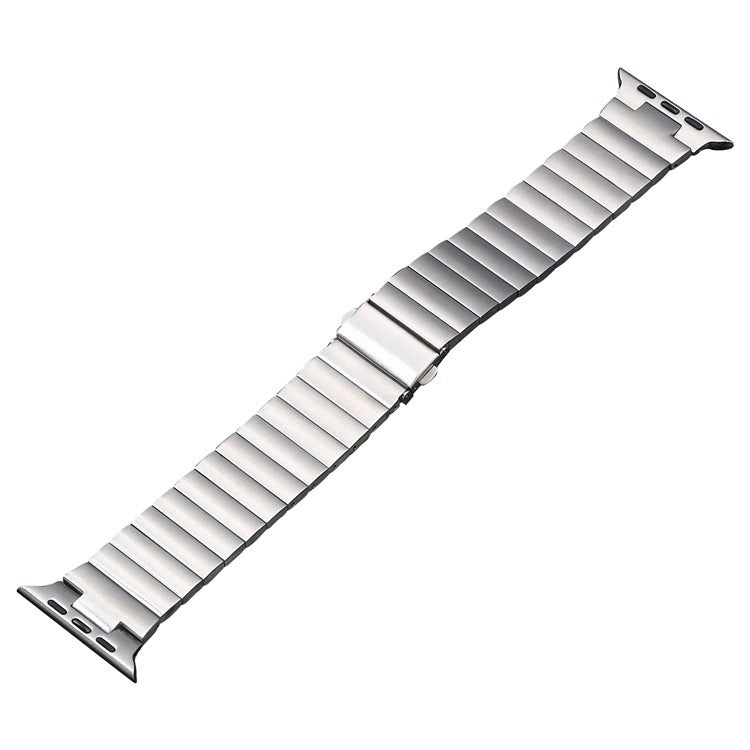 Flat Buckle Stainless Steel Watch Band, For Apple Watch SE 2023 44mm, For Apple Watch Ultra 49mm, For Apple Watch SE 2023 40mm, For Apple Watch Ultra 2 49mm, For Apple Watch Series 9 45mm, For Apple Watch SE 2022 40mm, For Apple Watch SE 2022 44mm�����...