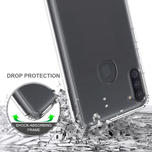 Durable protective case with shock absorption design for Galaxy M11 smartphone