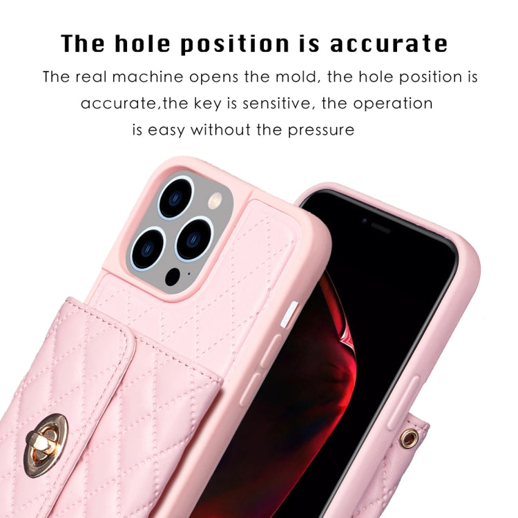 Horizontal Wallet Rhombic Leather Phone Case