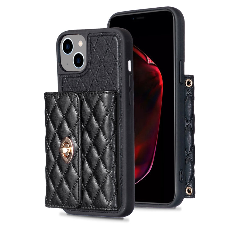 Horizontal Wallet Rhombic Leather Phone Case