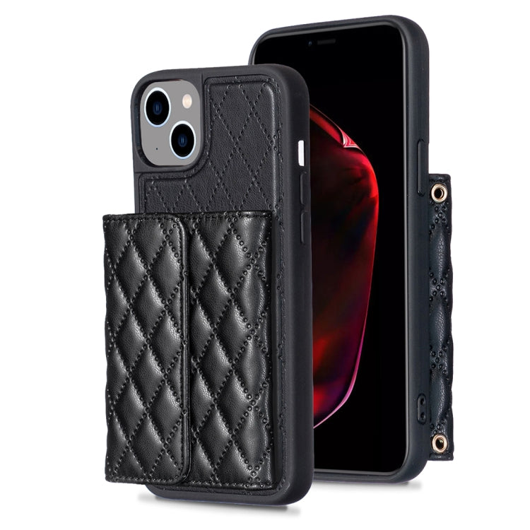 Horizontal Wallet Rhombic Leather Phone Case