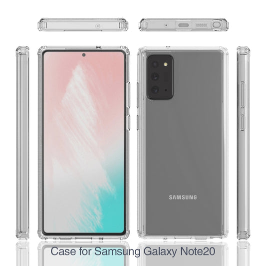 Scratch-resistant TPU bumper and acrylic back panel for Galaxy Note 20 Plus