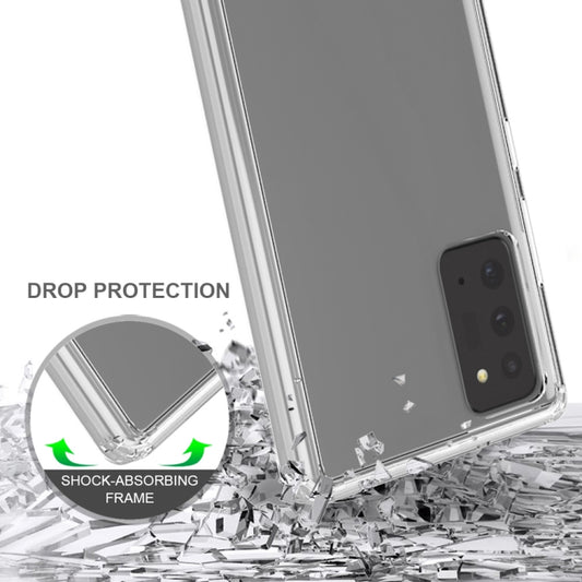 TPU and acrylic Galaxy Note 20 Plus case featuring raised camera ring protection