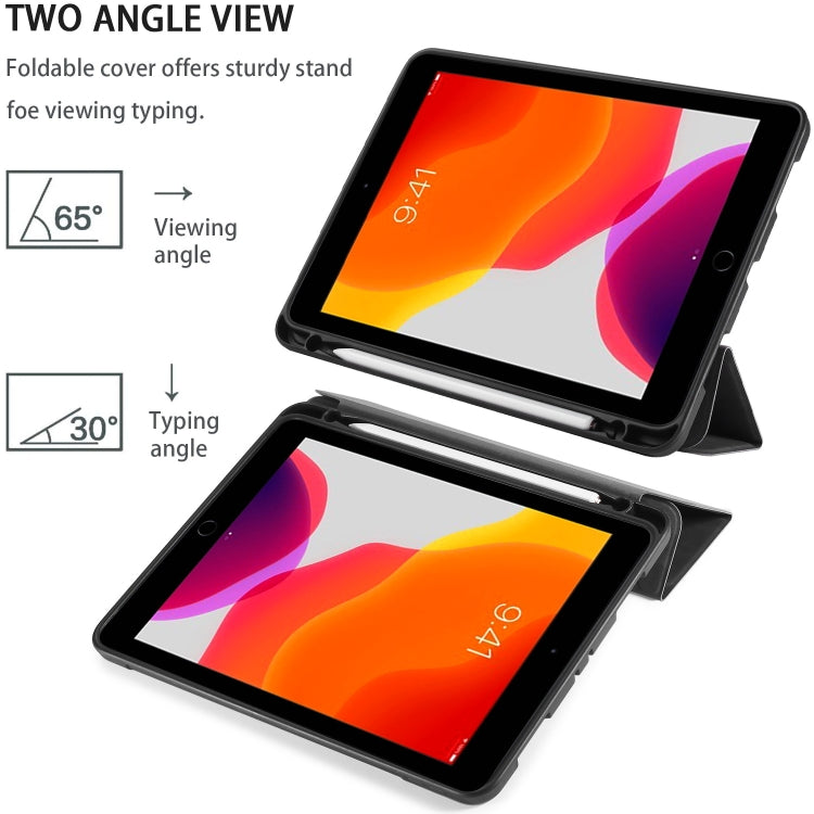 DG.MING See Series Horizontal Flip Leather Case with Holder & Pen Holder, For iPad 10.2 2021 / 2020 / 2019
