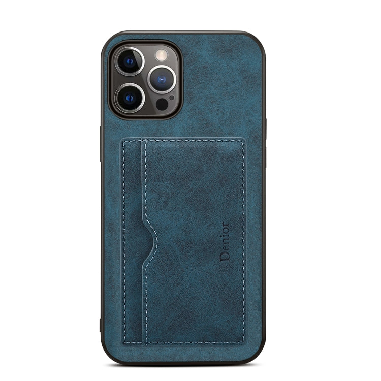 Denior PU Single Card Slot Holder Phone Case, For iPhone 15 Pro Max, For iPhone 15 Pro, For iPhone 15 Plus, For iPhone 15