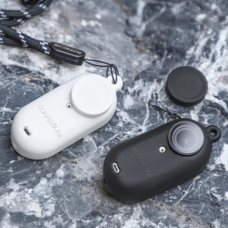 Sunnylife IST-BHT594 Camera Body Silicone Case with Lens Cap & Neck Strap, For Insta360 Go 3