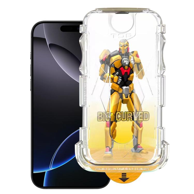 Easy Install Dust-proof Armor Tempered Glass Film, For iPhone 18 Pro / 17 Pro, For iPhone 18 Pro Max / 17 Pro Max, For iPhone 17e / 16e, For iPhone 17, For iPhone Air, For iPhone 16 Pro Max, For iPhone 16 Pro, For iPhone 16 Plus, For iPhone 16         ...