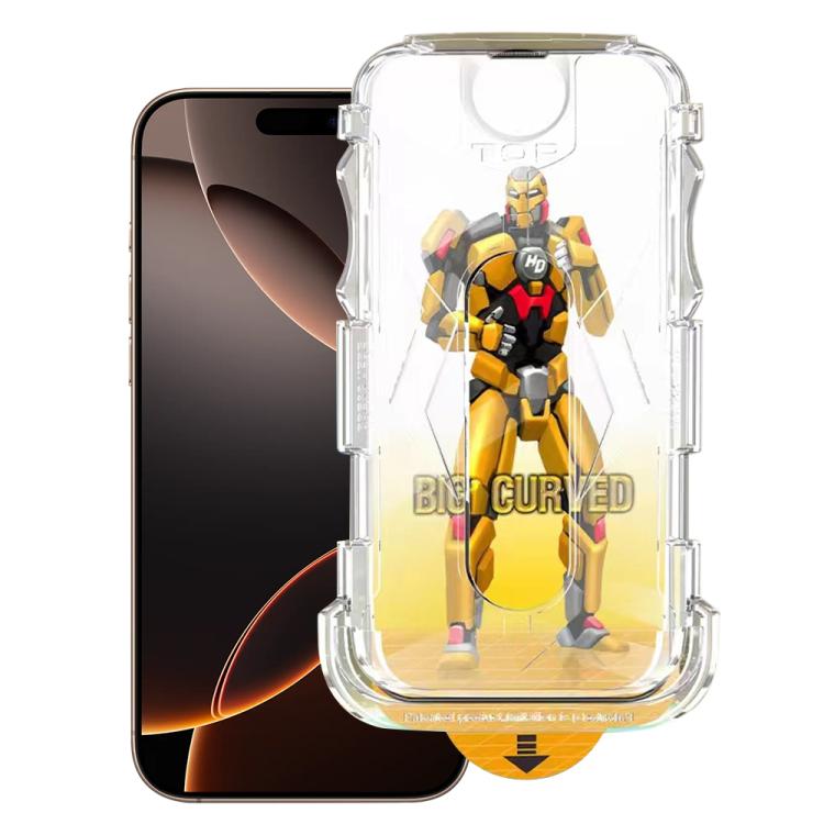 Easy Install Dust-proof Armor Tempered Glass Film, For iPhone 18 Pro / 17 Pro, For iPhone 18 Pro Max / 17 Pro Max, For iPhone 17e / 16e, For iPhone 17, For iPhone Air, For iPhone 16 Pro Max, For iPhone 16 Pro, For iPhone 16 Plus, For iPhone 16         ...