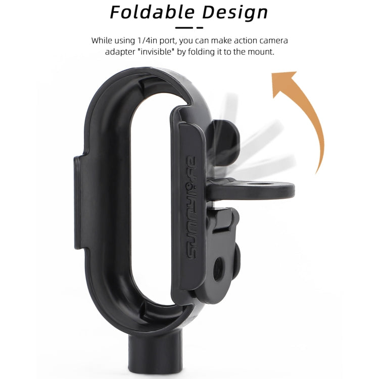 Sunnylife IST-BK592 Mount Adapter Protective Frame Cage Mounting Brackets Housing Case, For Insta360 Go 3