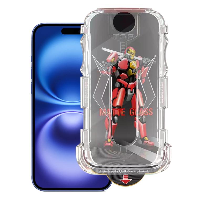 Easy Install Matte Armor Tempered Glass Film, For iPhone 18 Pro / 17 Pro, For iPhone 18 Pro Max / 17 Pro Max, For iPhone 17e / 16e, For iPhone 17, For iPhone Air, For iPhone 16 Pro Max, For iPhone 16 Pro, For iPhone 16 Plus, For iPhone 16              ...