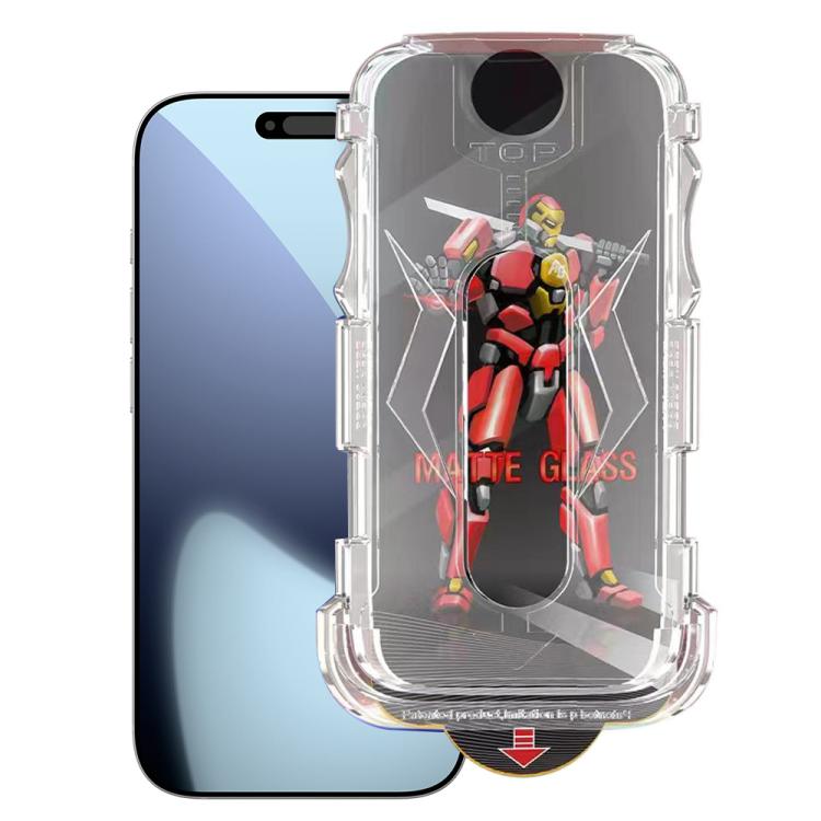 Easy Install Matte Armor Tempered Glass Film, For iPhone 17e / 16e, For iPhone 17 Pro Max, For iPhone 17 Pro, For iPhone 17, For iPhone Air, For iPhone 16 Pro Max, For iPhone 16 Pro, For iPhone 16 Plus, For iPhone 16, For iPhone 15 Pro Max             ...