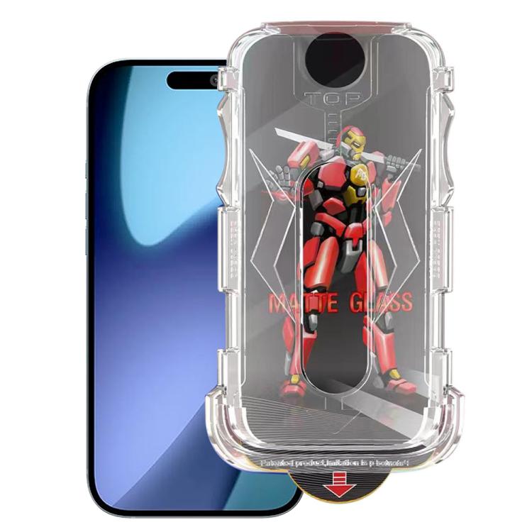 Easy Install Matte Armor Tempered Glass Film, For iPhone 17e / 16e, For iPhone 17 Pro Max, For iPhone 17 Pro, For iPhone 17, For iPhone Air, For iPhone 16 Pro Max, For iPhone 16 Pro, For iPhone 16 Plus, For iPhone 16, For iPhone 15 Pro Max             ...