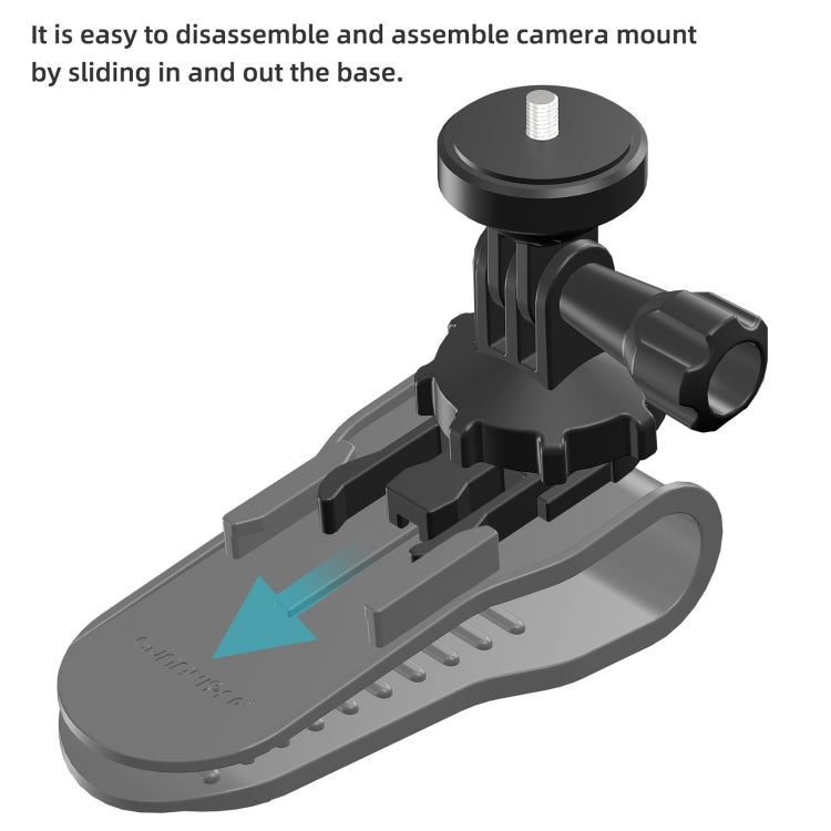 Sunnylife ZJ585 Sun Visor Camera Mount Quick Release Holder 360 Degree Rotating Vlog Bracket, ZJ585