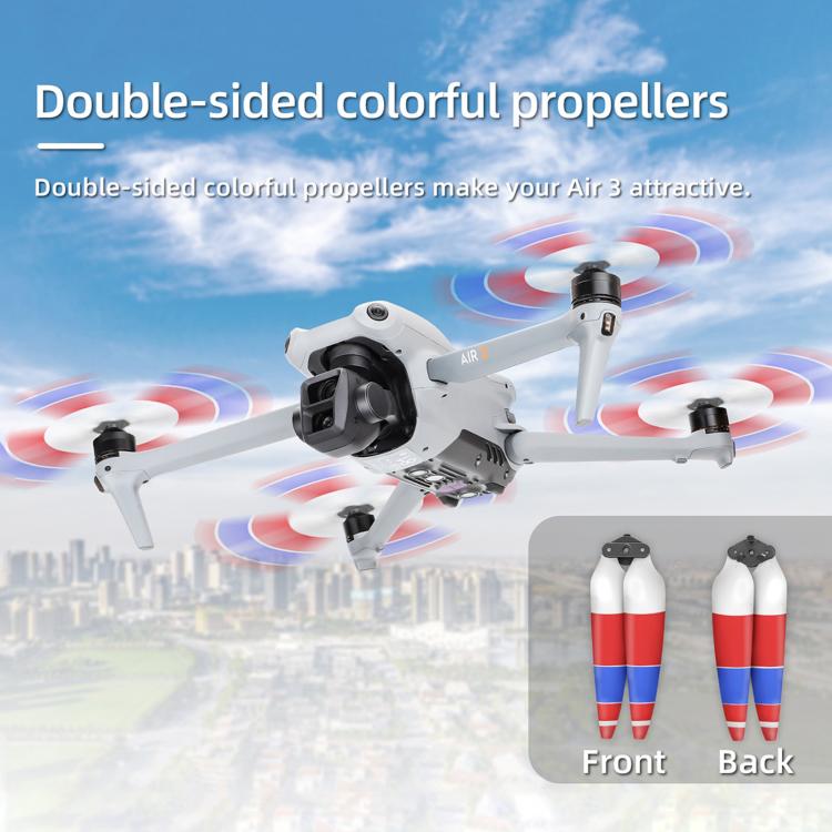 8747F Low Noise Quick-release Propellers, For DJI Air 3 1 Pair Orange Tip, For DJI Air 3 1 Pair Silver Tip, For DJI Air 3 2 Pairs Orange Tip, For DJI Air 3 2 Pairs Silverr Tip, For DJI Air 3 2 Pairs Red White, For DJI Air 3 2 Pairs Blue White����������...
