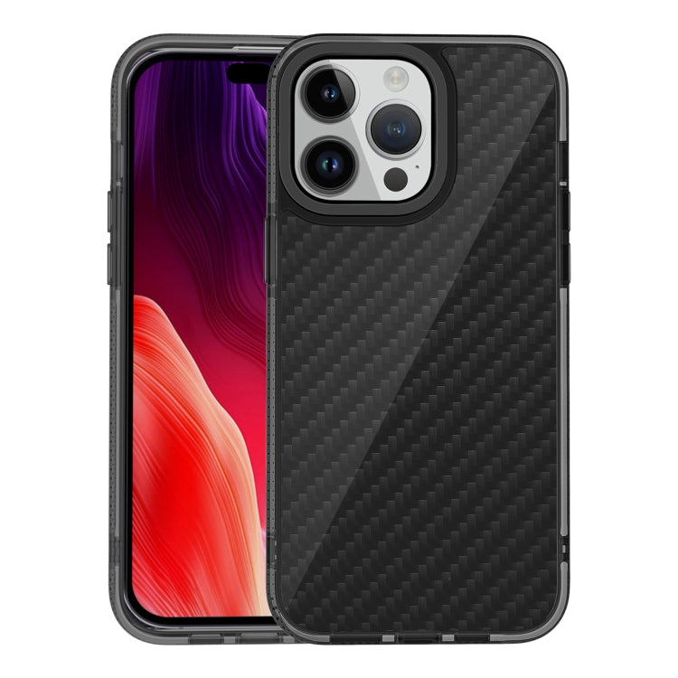 Armor Carbon Fiber TPU + PC Phone Case, For iPhone 15 Pro Max, For iPhone 15 Pro, For iPhone 15 Plus, For iPhone 15