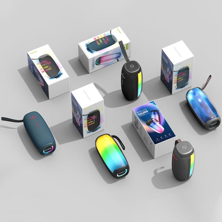 HOPESTAR P50 IPX6 Waterproof Outdoor Portable RGB Light Bluetooth Speaker, P50