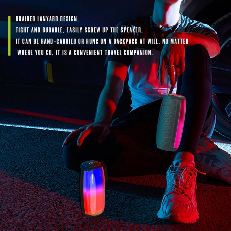 HOPESTAR P50 IPX6 Waterproof Outdoor Portable RGB Light Bluetooth Speaker, P50