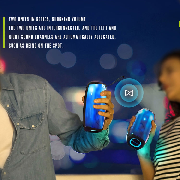 HOPESTAR P50 IPX6 Waterproof Outdoor Portable RGB Light Bluetooth Speaker, P50