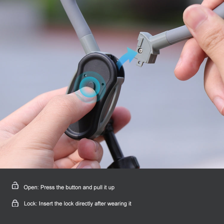 RUIGPRO Lazy Neck Bracket POV View Mount, Standard with Strap, With J-Hook Buckle, With Phone Clamp & Adapter