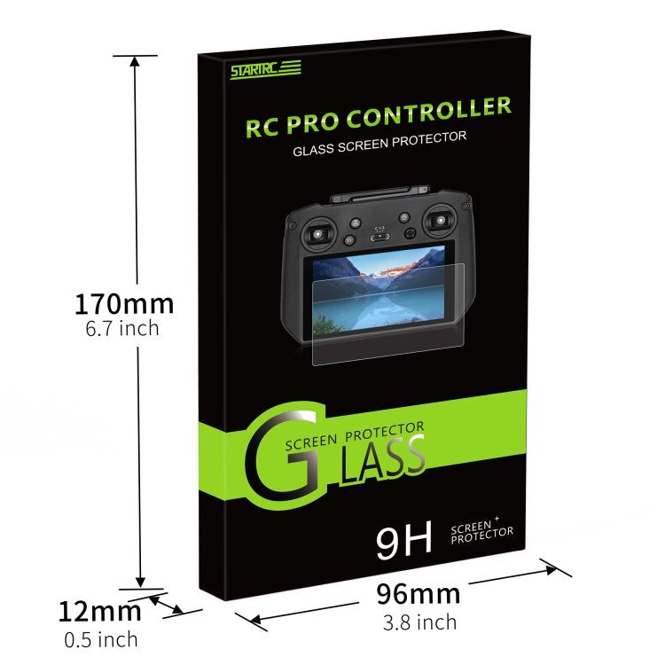 STARTRC 2pcs 9H 2.5D Tempered Glass Film, For DJI RC Pro with Screen Frosted Film, For DJI RC Pro with Screen HD Film