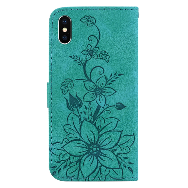 Lily Embossed Leather Phone Case