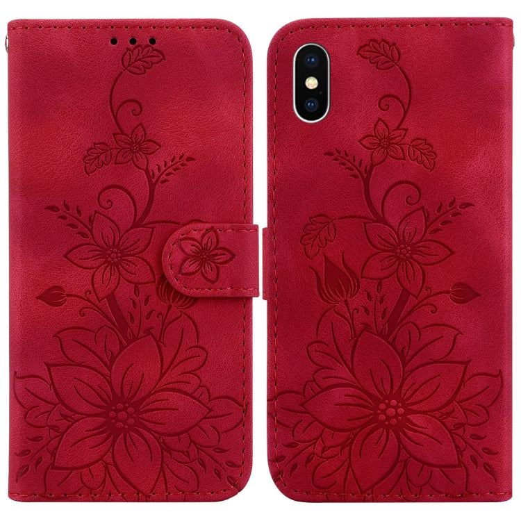 Lily Embossed Leather Phone Case