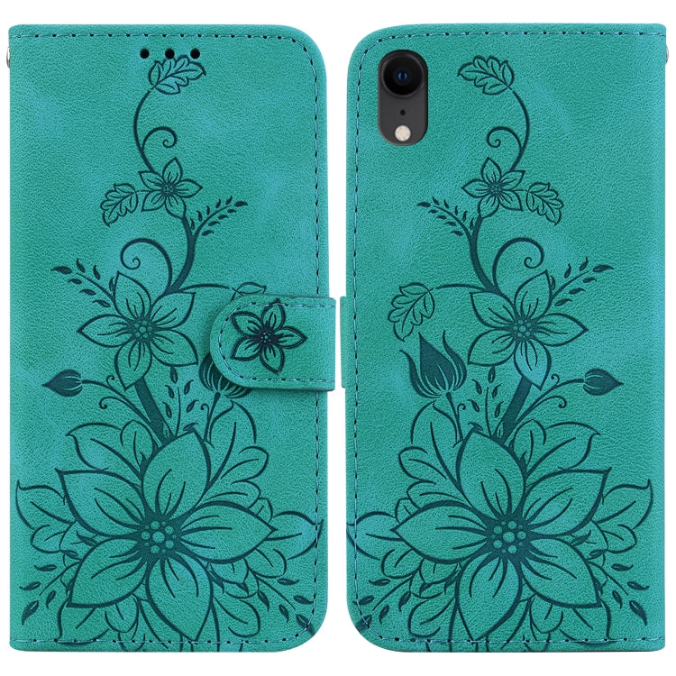 Lily Embossed Leather Phone Case