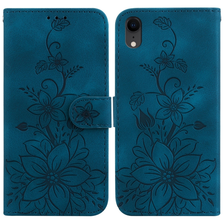 Lily Embossed Leather Phone Case
