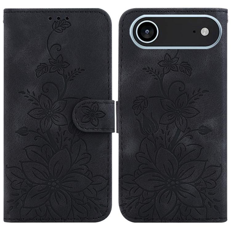 Lily Embossed Leather Phone Case, For iPhone 17 Pro Max, For iPhone 17 Pro, For iPhone 17, For iPhone 17 Air