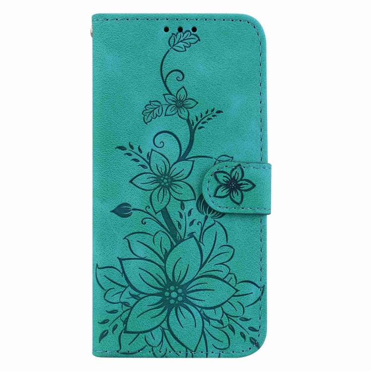 Lily Embossed Leather Phone Case, For iPhone 17 Pro Max, For iPhone 17 Pro, For iPhone 17, For iPhone 17 Air