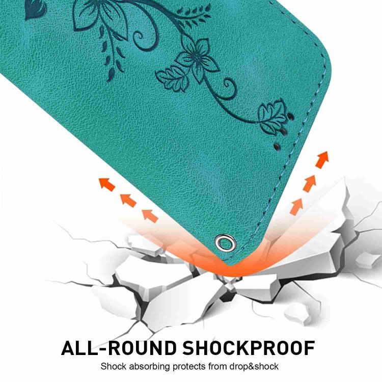 Lily Embossed Leather Phone Case, For iPhone 17 Pro Max, For iPhone 17 Pro, For iPhone 17, For iPhone 17 Air