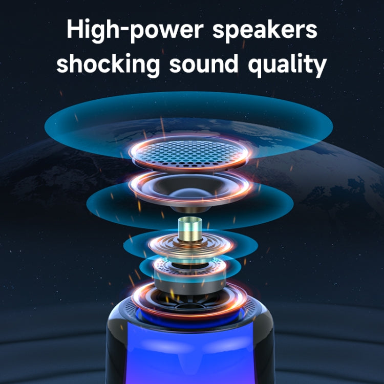 Zealot S66 Portable RGB Light Wireless Bluetooth Speaker Outdoor Subwoofer