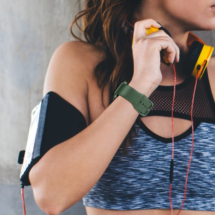 Pin Buckle Silicone Watch Band, For Apple Watch Ultra 49mm