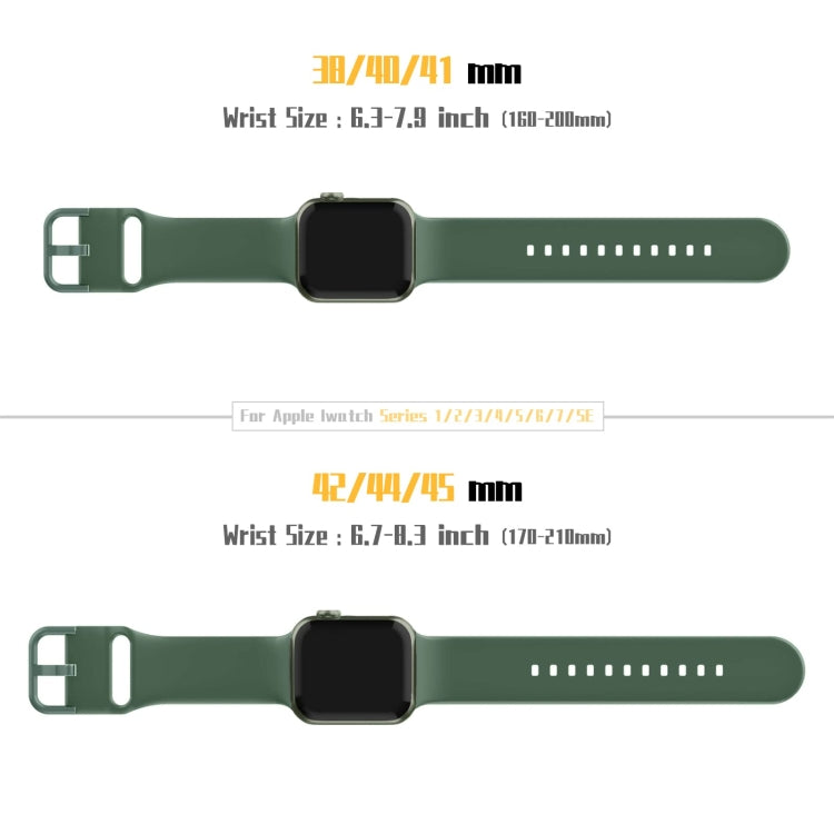 Pin Buckle Silicone Watch Band, For Apple Watch Series 4 44mm