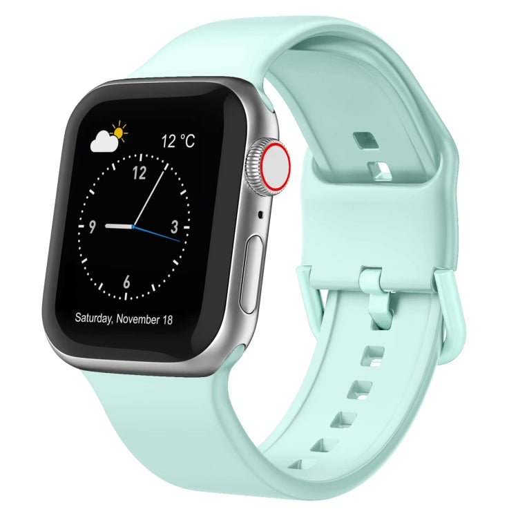 Pin Buckle Silicone Watch Band, For Apple Watch Series 4 44mm