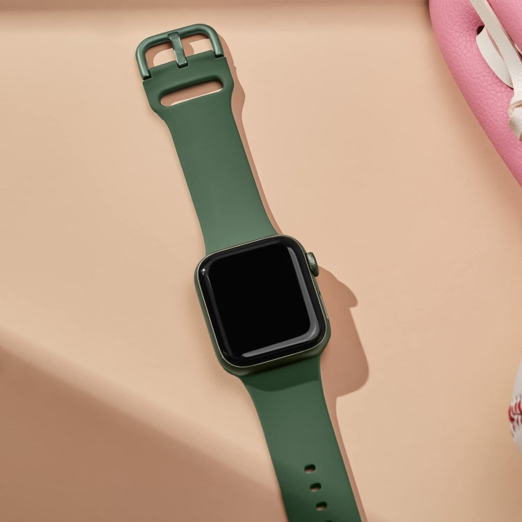 Pin Buckle Silicone Watch Band, For Apple Watch Series 2 42mm