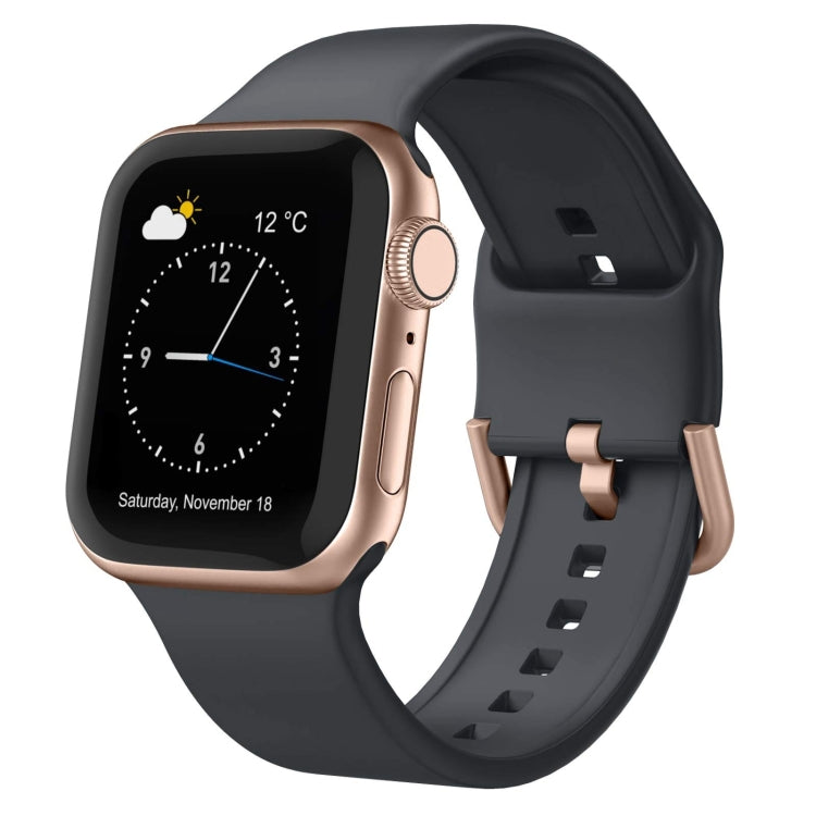 Pin Buckle Silicone Watch Band, For Apple Watch Series 9 45mm