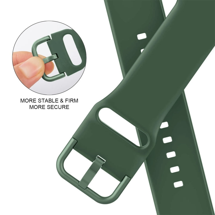 Pin Buckle Silicone Watch Band, For Apple Watch SE 2023 40mm