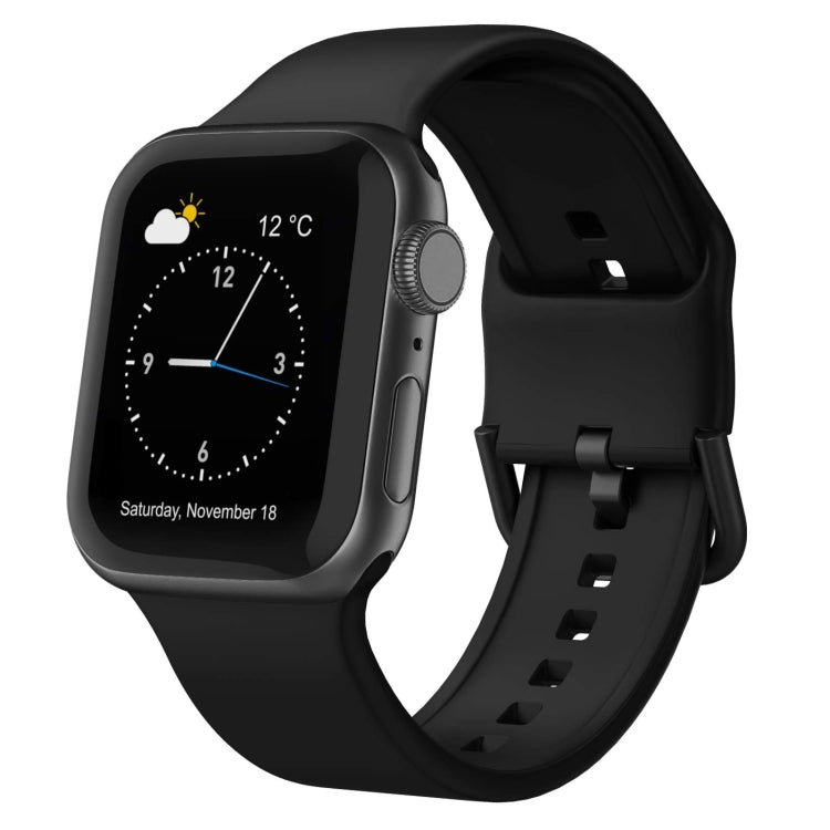 Pin Buckle Silicone Watch Band, For Apple Watch SE 2023 40mm