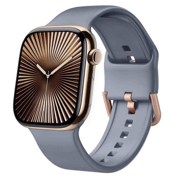 Pin Buckle Silicone Watch Band, For Apple Watch Series 10 42mm