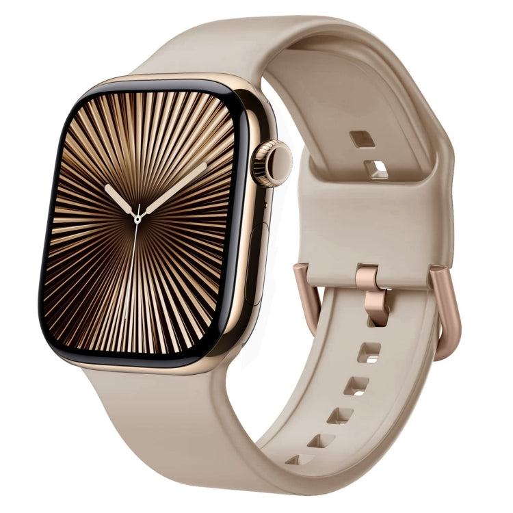 Pin Buckle Silicone Watch Band, For Apple Watch Series 10 42mm