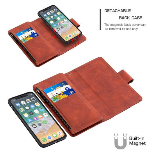 PU leather flip wallet case with lanyard attachment for secure carry