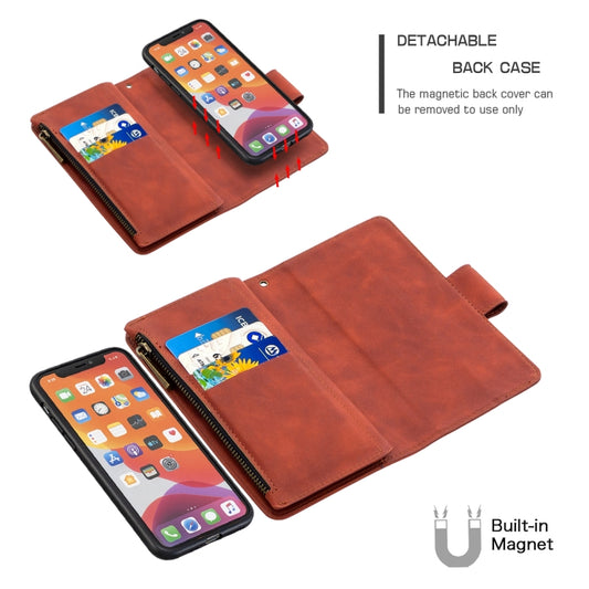 Magnetic flip case iPhone XS Max with built-in photo frame and lanyard attachment