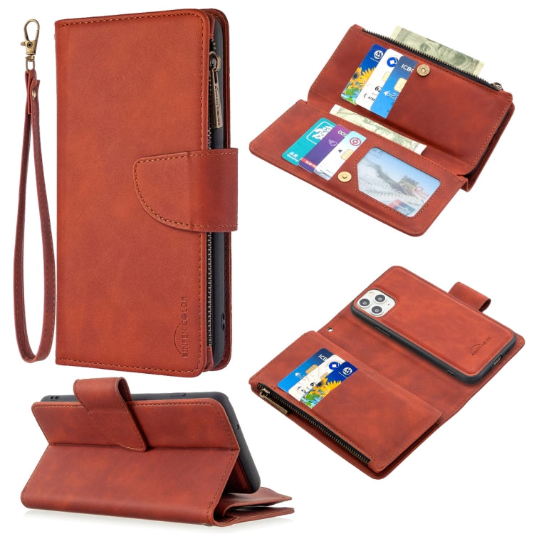 Skin Feel Detachable Magnetic Zipper Horizontal Flip PU Leather Case with Multi-Card Slots & Holder & Wallet & Photo Frame & Lanyard, For iPhone 11 Pro, For iPhone XS Max