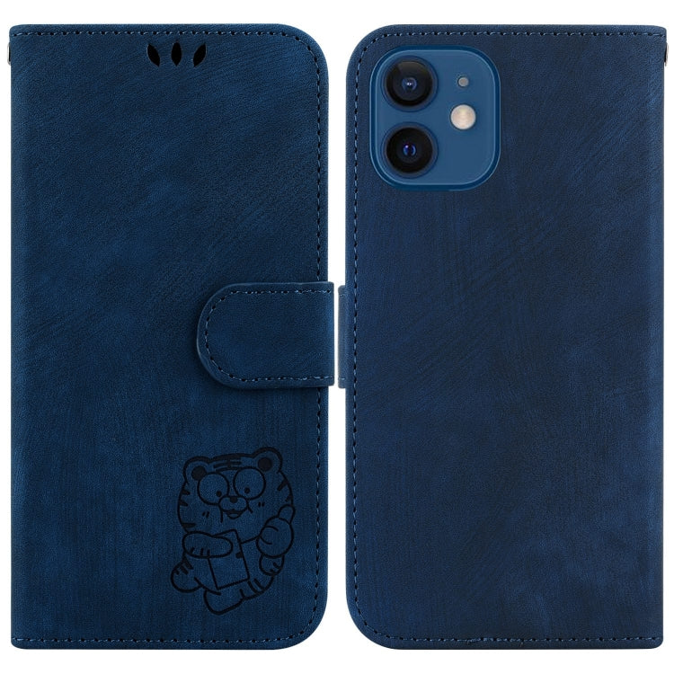 Little Tiger Embossed Leather Phone Case, For iPhone 12 mini, For iPhone 11 Pro Max, For iPhone 11, For iPhone 11 Pro