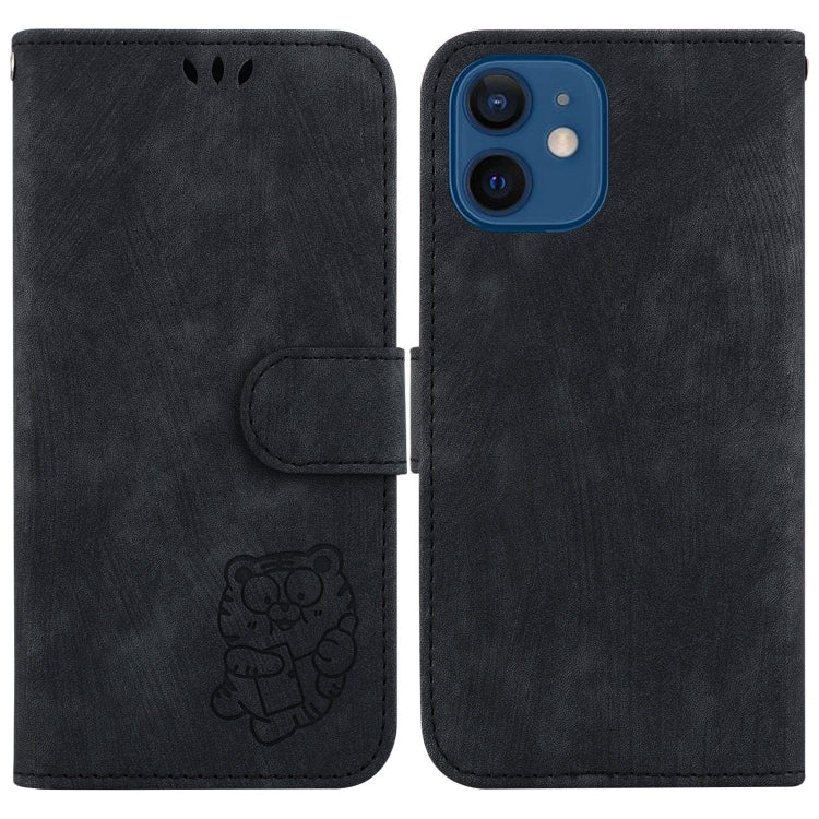 Little Tiger Embossed Leather Phone Case, For iPhone 12 mini, For iPhone 11 Pro Max, For iPhone 11, For iPhone 11 Pro