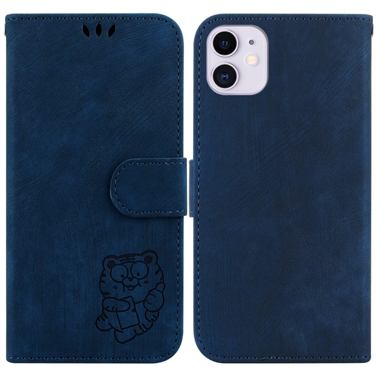 Little Tiger Embossed Leather Phone Case, For iPhone 12 mini, For iPhone 11 Pro Max, For iPhone 11, For iPhone 11 Pro