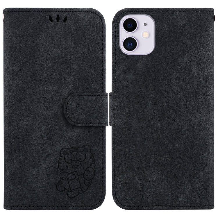 Little Tiger Embossed Leather Phone Case, For iPhone 12 mini, For iPhone 11 Pro Max, For iPhone 11, For iPhone 11 Pro
