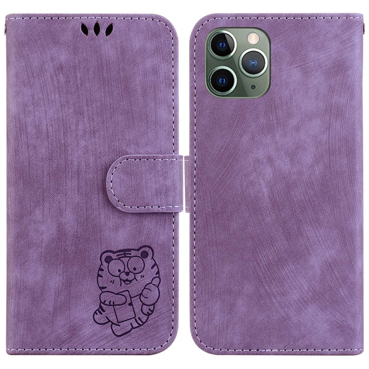 Little Tiger Embossed Leather Phone Case, For iPhone 12 mini, For iPhone 11 Pro Max, For iPhone 11, For iPhone 11 Pro